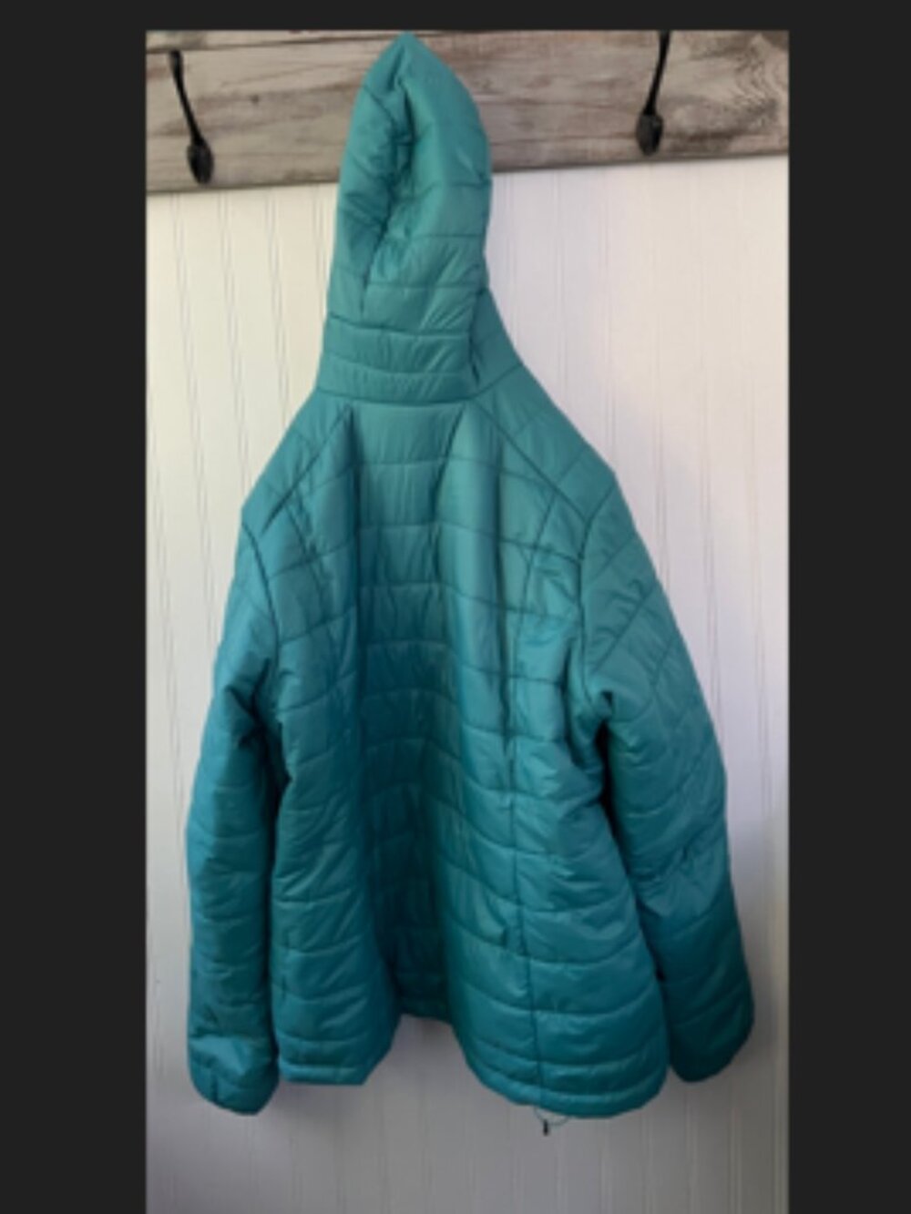 Hooded Turquoise Jacket - Picture 2 of 3